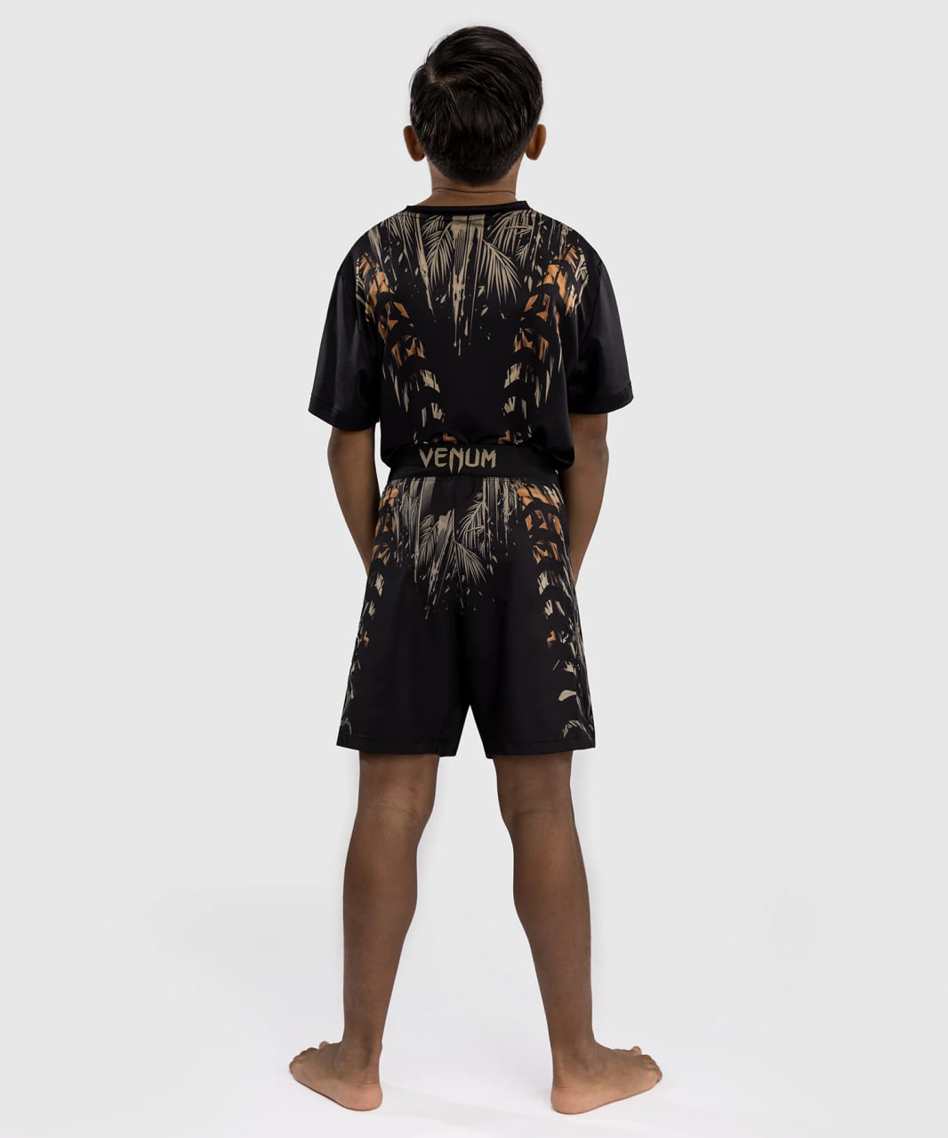 Дитячі шорти Venum Tiger Kids Fight Shorts Black Neon Orange розмір