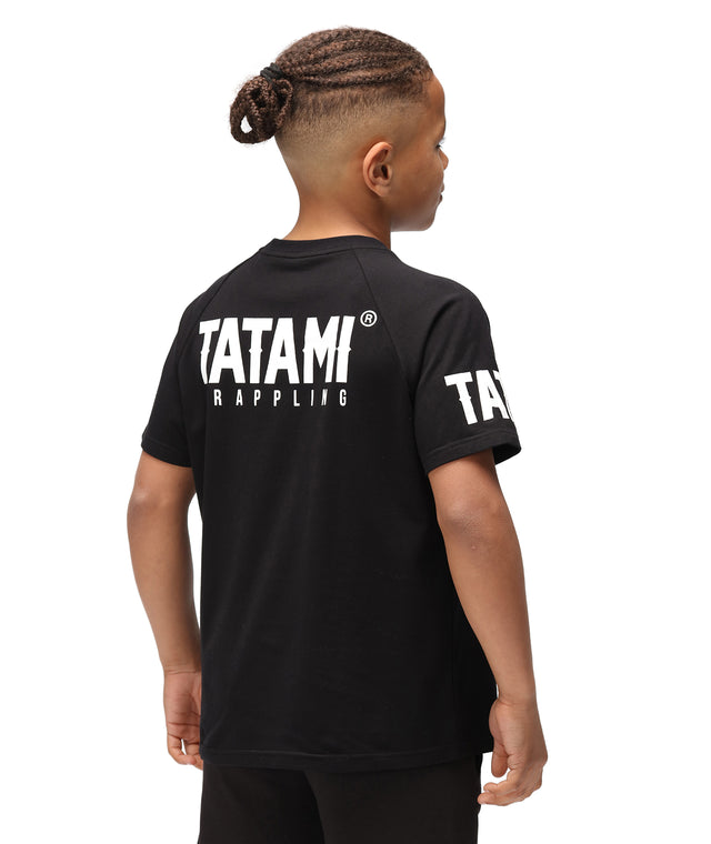 Childrens T-shirt Tatami Kids Raven T-shirt Black photo