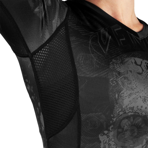 Женский рашгард Venum Santa Muerte 3.0 Long Sleeves Rashguard Black Black For Women размер