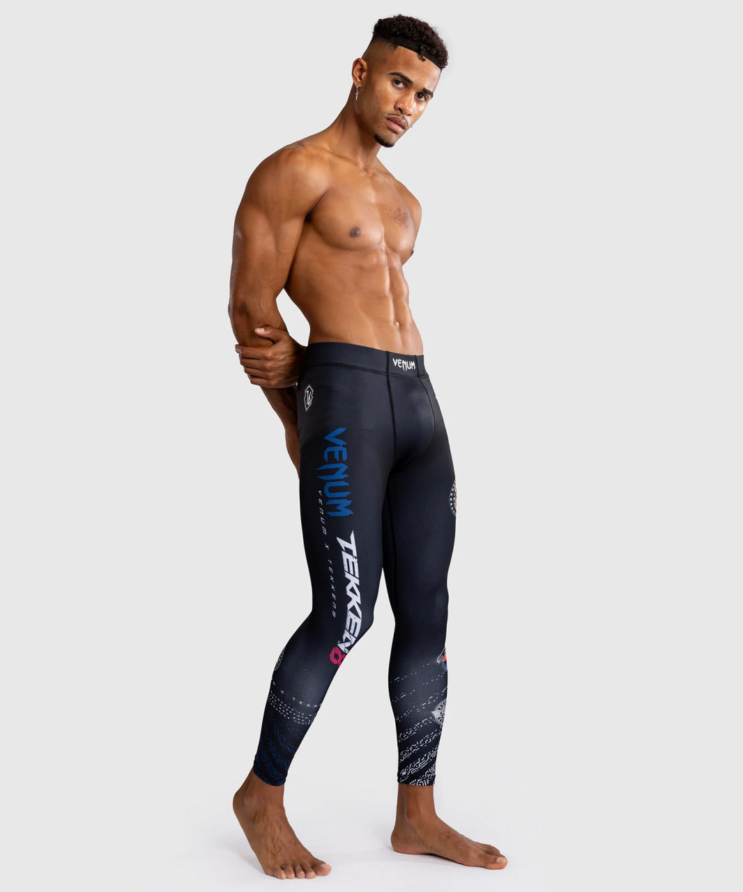 Лосины мужские Venum x TEKKEN 8 Paul Phoenix Spats Black Blue фото
