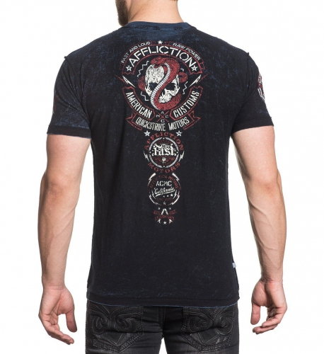 Двостороння футболка Affliction Bull Run Dusk Reversible Tee фото
