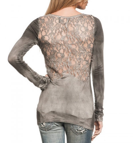 Женская футболка Affliction Tomorrow Sky Long Sleeve T-shirt фото