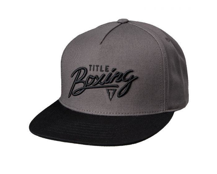 Кепка Title Boxing Script 3D Logo Adjustable Cap Grey Black