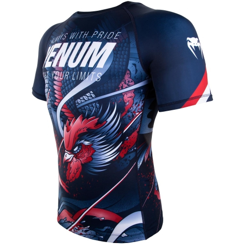 Рашгард Venum Rooster Rashguard Short Sleeves Navy цена