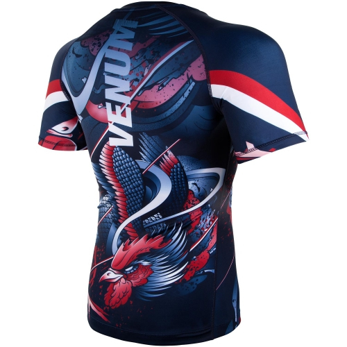 Рашгард Venum Rooster Rashguard Short Sleeves Navy фото