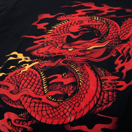Venum Dragons Flight T-shirt Black Red photo