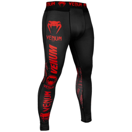 Компрессионные штаны Venum Logos Tights Black Red