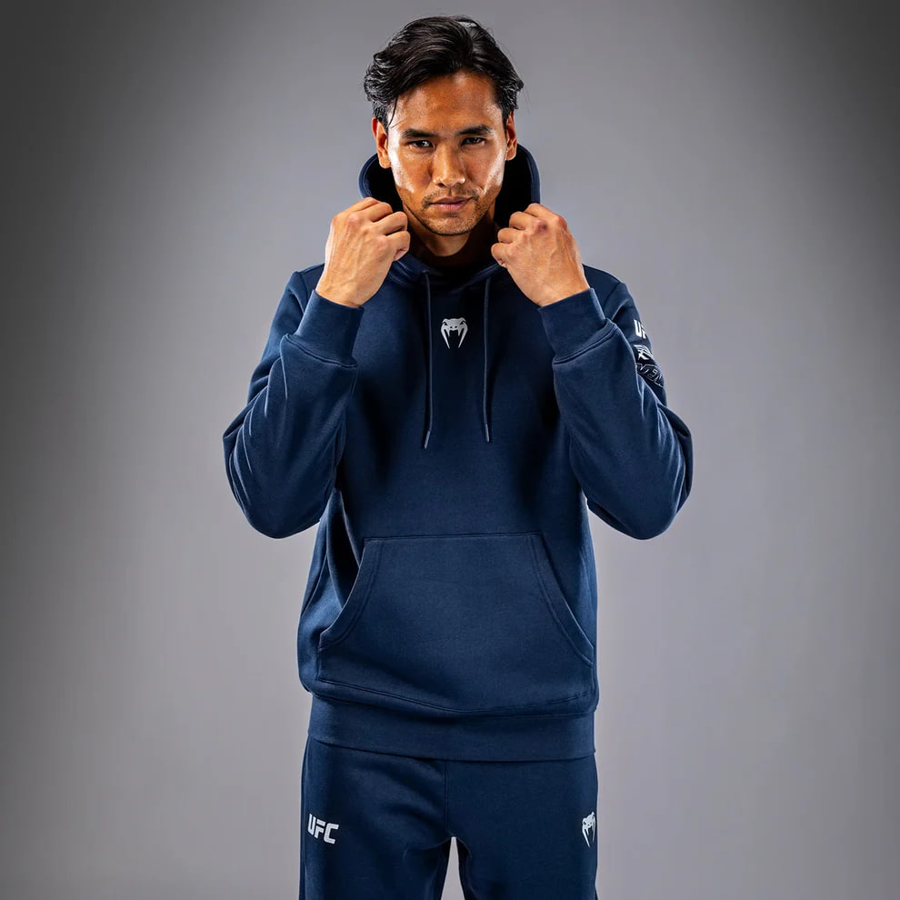 Худі UFC Venum FIGHT WEEK 4.0 PLAIN VERSION Mens Hoodies Navy Blue купити