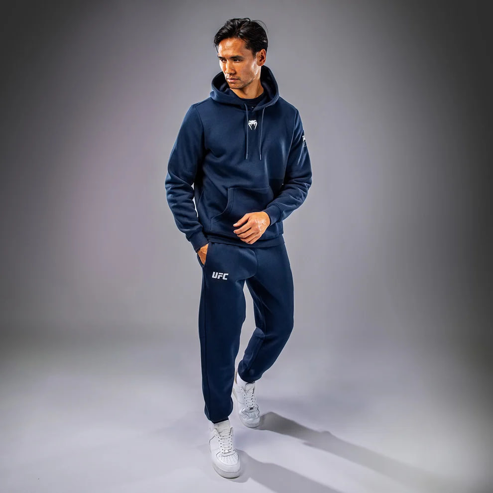 Худі UFC Venum FIGHT WEEK 4.0 PLAIN VERSION Mens Hoodies Navy Blue фото