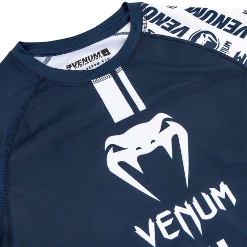 Рашгард Venum Logos Rashguard Long Sleeves Navy Blue White розмір