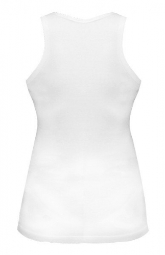 Женская майка Bad Girl Ribbed Vest White-Blue купить