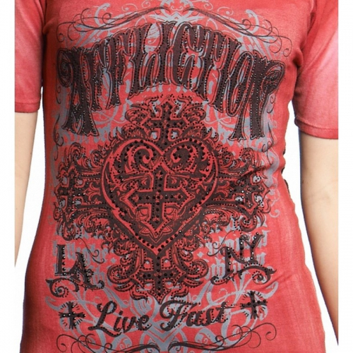 Жіноча футболка Affliction Ink Lace Scoop Tee фото