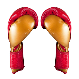 Боксерські рукавиці Cleto Reyes High Precision Leather Training Gloves Red Gold, Фото № 2