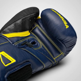 Боксерские перчатки Hayabusa T3 Boxing Gloves Navy Yellow, Фото № 3