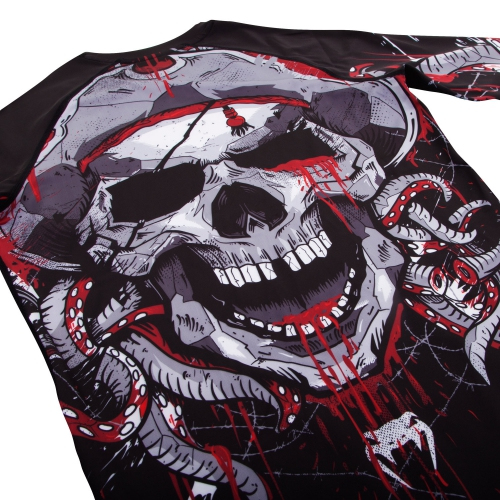 Рашгард Venum Pirate 3.0 Rashguard Long Sleeves Black Red оригинал