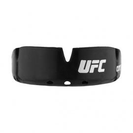Капа OPRO Self-fit UFC Full Pack Gold Braces Black Silver, Фото № 2