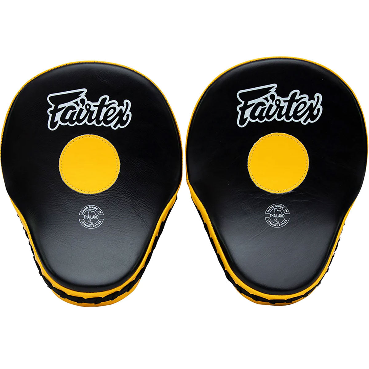 Лапи Fairtex FMV9 Ultimate Contured Focus Mitts Black Yellow ціна