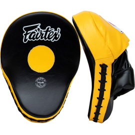 Лапы Fairtex FMV9 Ultimate Contured Focus Mitts Black Yellow