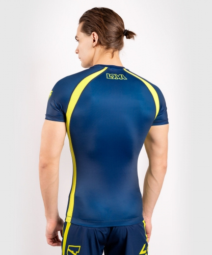 Venum Origins Rashguard Short Sleeves Loma Edition Blue Yellow photo
