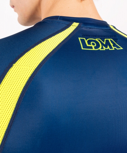 Venum Origins Rashguard Short Sleeves Loma Edition Blue Yellow size