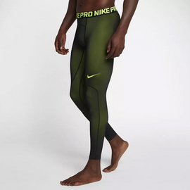 Тренировочные штаны Nike Pro Colorburst Mens Training Tights Volt Black, Фото № 4
