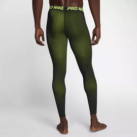 Тренировочные штаны Nike Pro Colorburst Mens Training Tights Volt Black, Фото № 2