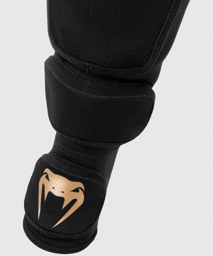 Venum Kontact Evo Shinguards Black Gold leg protection original