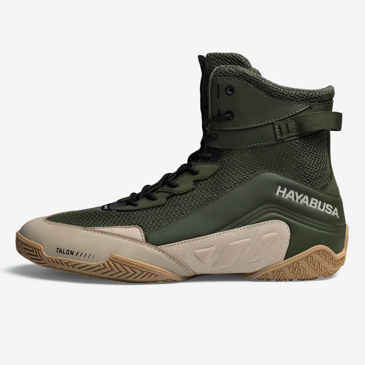 Боксерки Hayabusa Talon Boxing Shoes Green Tan цена