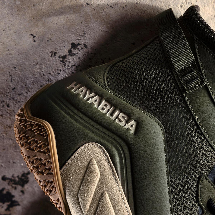 Боксерки Hayabusa Talon Boxing Shoes Green Tan оригинал
