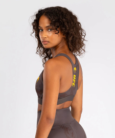 UFC Venum FIGHT WEEK 4.0 Womens Sport Bra Dark Brown photo