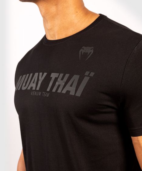 Футболка Venum Muay Thai VT T-shirt Matte Black купити