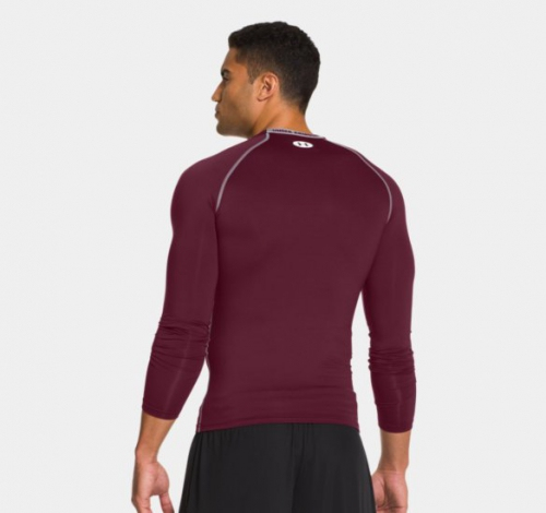 Under Armour HeatGear® Sonic Compression Long Sleeve Maroon compression T-shirt buy