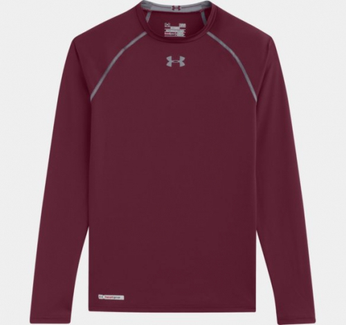 Under Armour HeatGear® Sonic Compression Long Sleeve Maroon compression T-shirt price