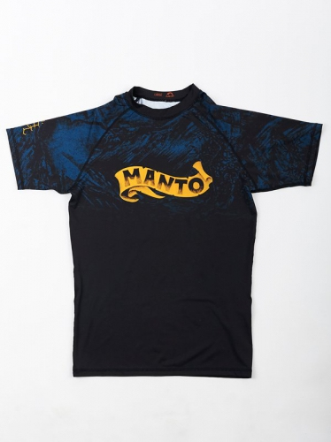 Рашгард Manto Perfect Storm Short Sleeve Black цена