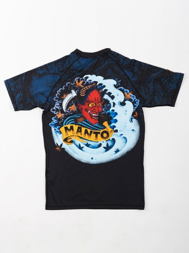 Рашгард Manto Perfect Storm Short Sleeve Black фото