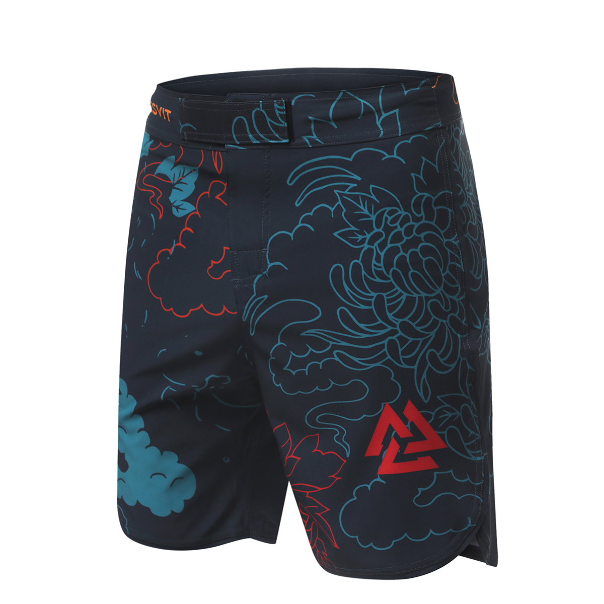 Шорты для MMA Peresvit Koi Blue Orange Red цена