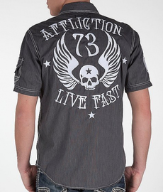 Рубашка с коротким рукавом Affliction Metal Mercy, Фото № 2