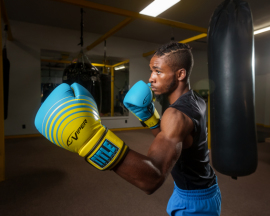 Боксерские перчатки Titile Boxing Viper Select Training Gloves 2.0 Blue Lime, Фото № 4
