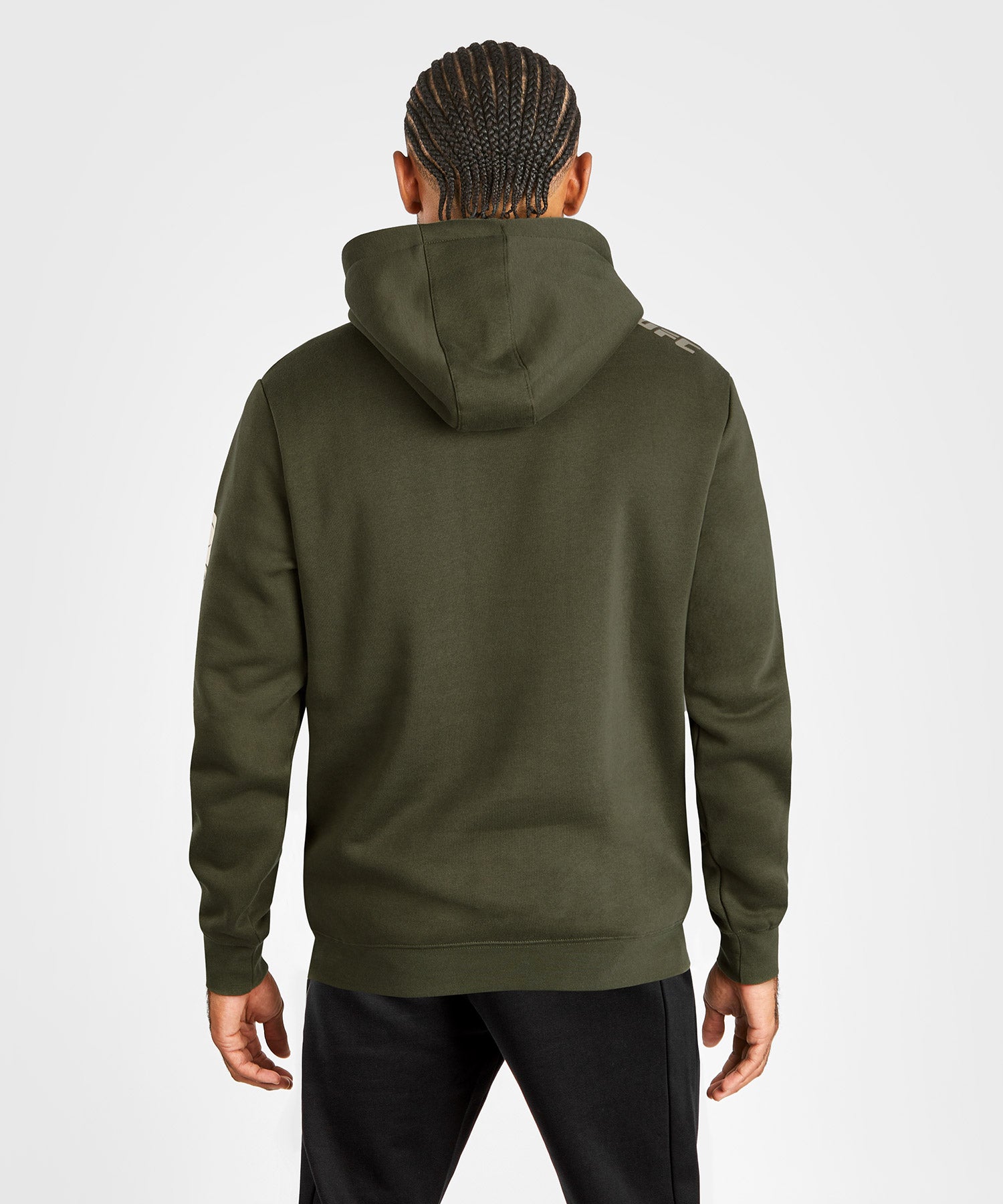 Venum UFC Adrenaline Fight Week Mens Pullover Hoodie Khaki photo