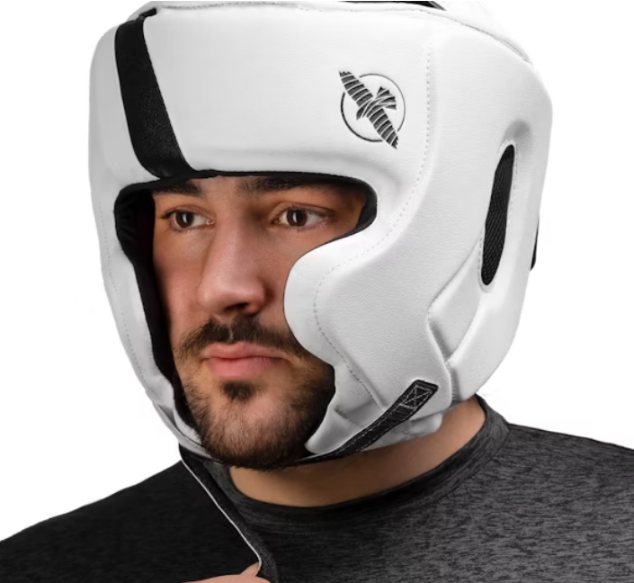 Hayabusa T3 Boxing Headgear Chinless White Black original