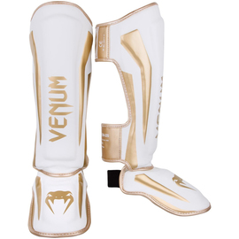 Защита голени Venum Elite Standup Shinguards White Gold