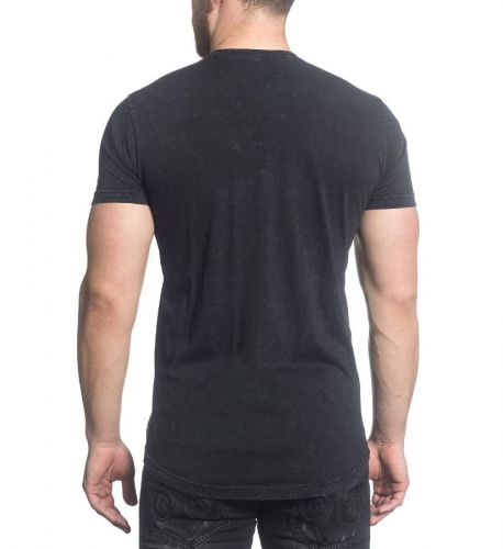Футболка Affliction Standard Supply Black Lava Wash купити