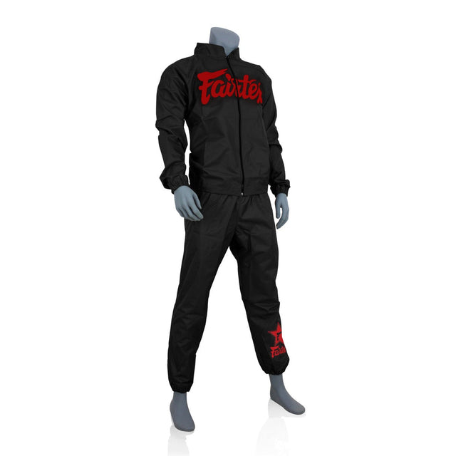 Костюм-сауна Fairtex VS3 Vinyl Sweat Suit Black Red ціна