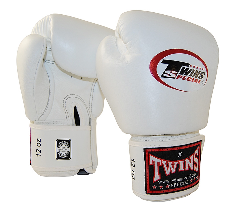 Боксерские перчатки Twins Boxing Gloves Premium Leather White