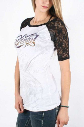 Жіноча футболка Sinful By Affliction Herbal Rhinestones T-shirt купити