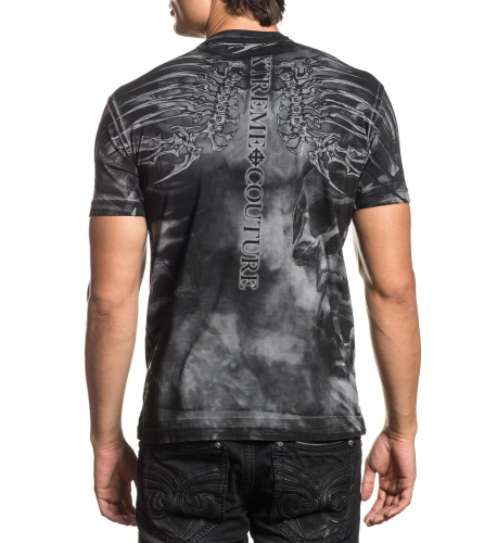 Футболка Xtreme Couture Iron Bones SS Tee Grey купити