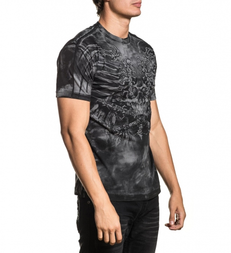 Футболка Xtreme Couture Iron Bones SS Tee Grey фото