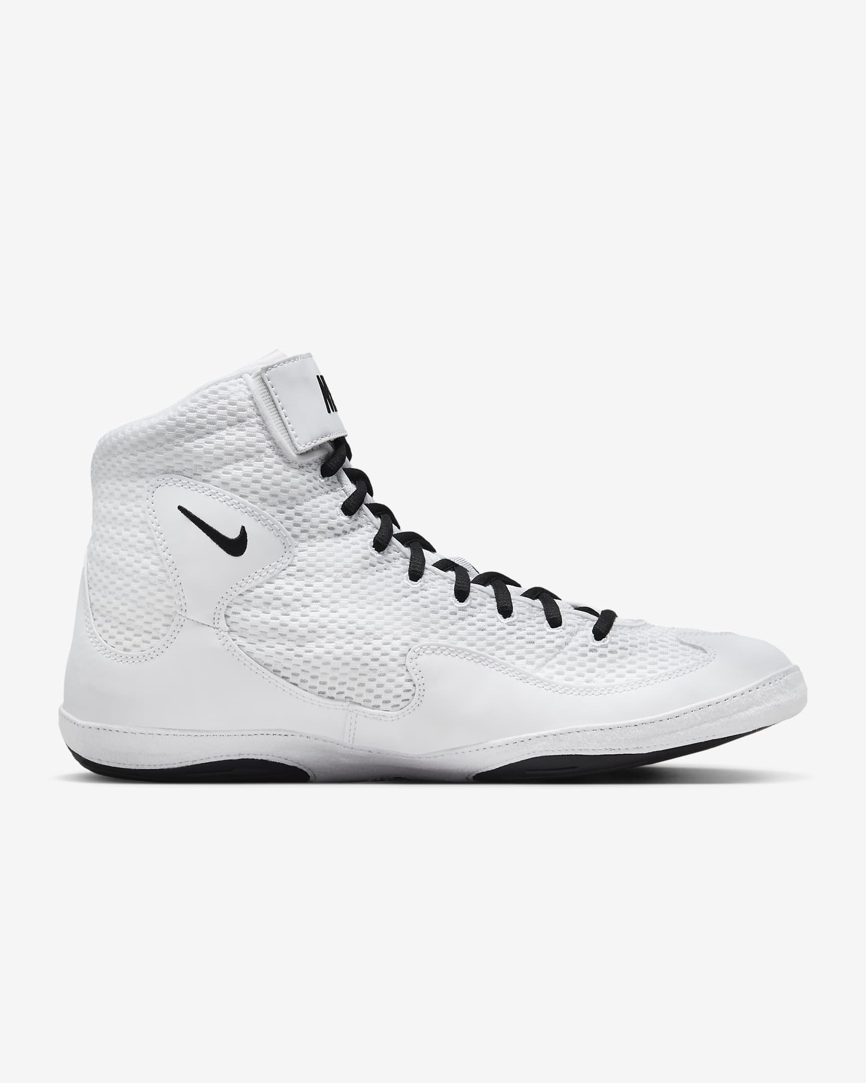 Борцовки Nike Inflict Wrestling Shoes White Black цена