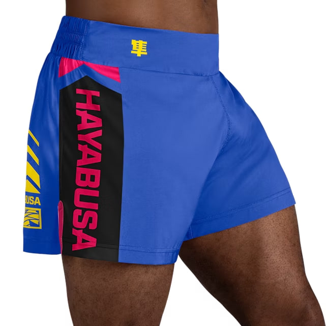 Шорты Hayabusa Icon Kickboxing Shorts Blue Yellow купить