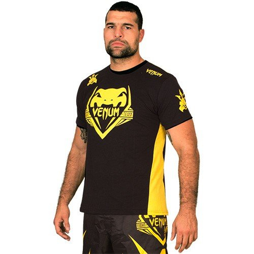 Футболка Venum Shogun Team Shockwave Black - Yellow купить